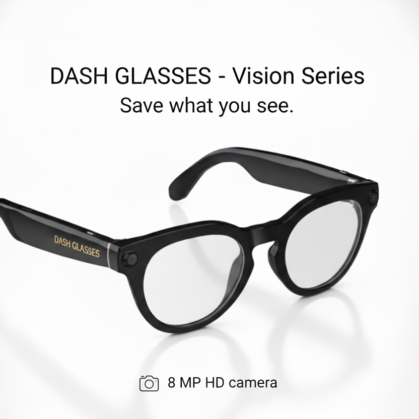Hands-Free POV Video for Content Creators: Dash V3 Camera Glasses