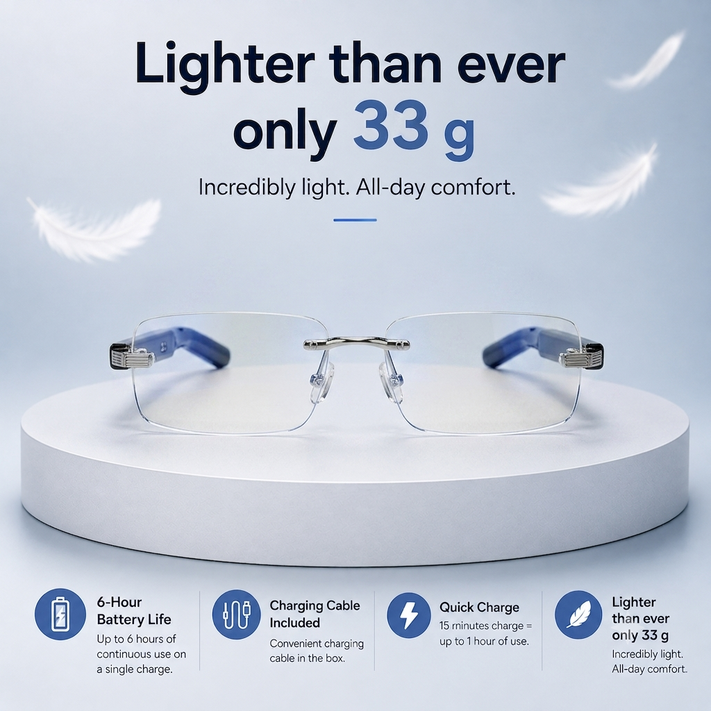 Dash Air frameless smart glasses