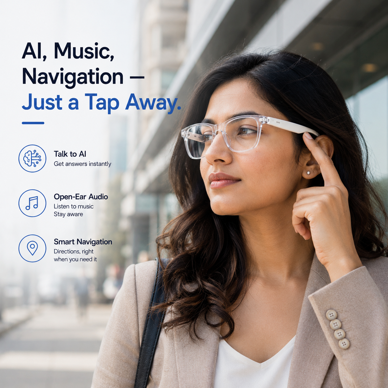 AI, music and navigation on Dash S1, a tap away