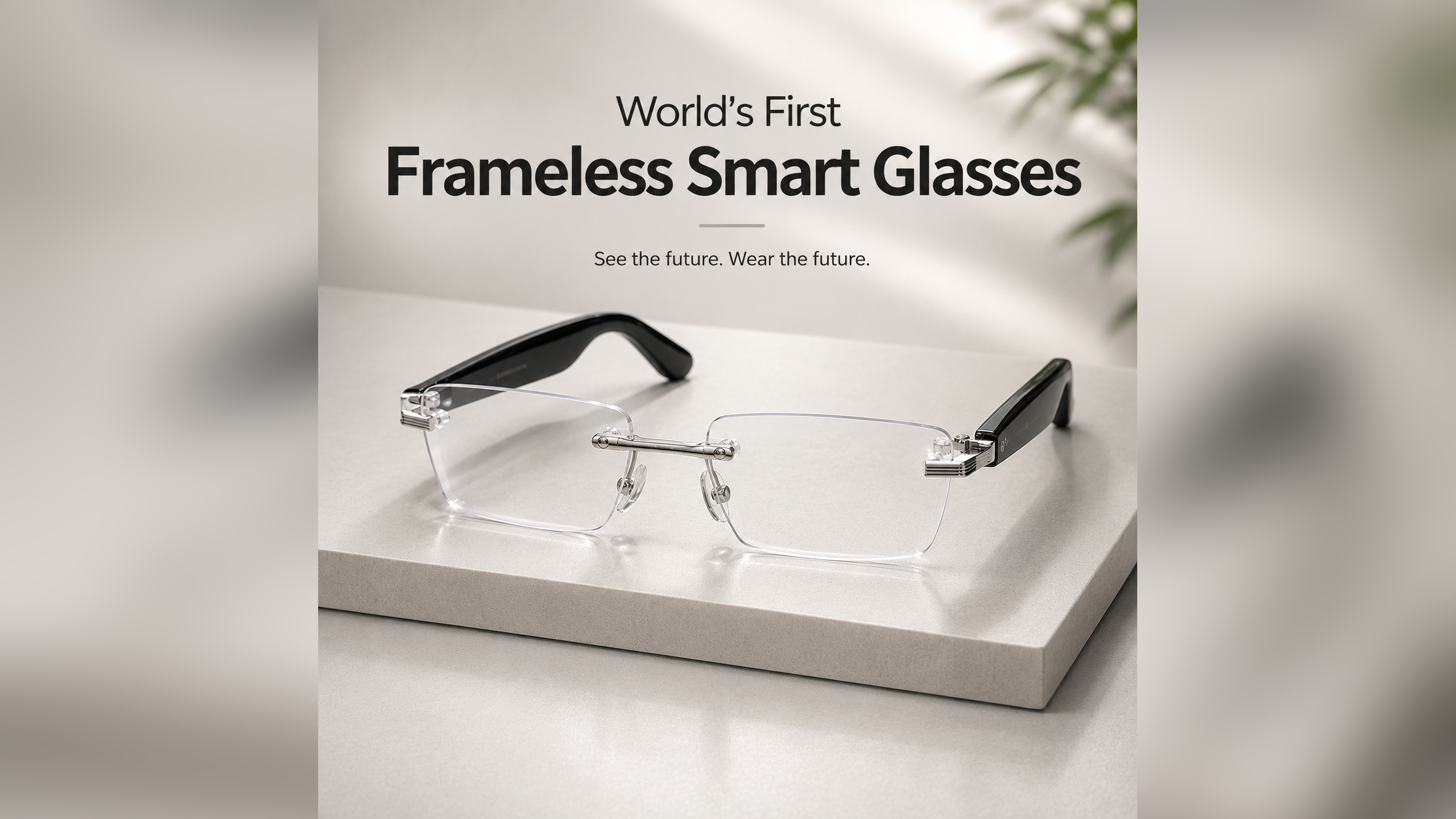 World's first frameless smart glasses, Dash Air